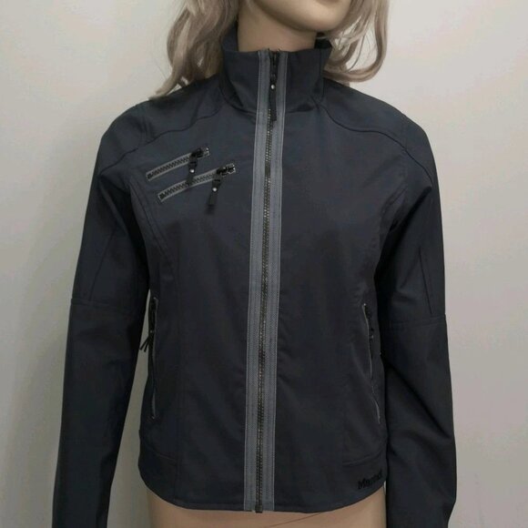 Marmot Women's Zoom Softshell M3 Jacket Size XS Dark Gray Full Zip NEW with Tags - Picture 1 of 8
